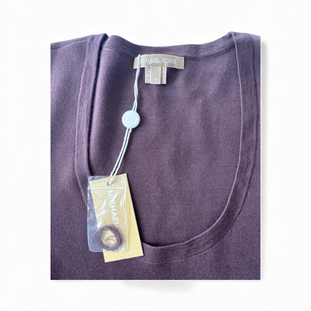 Michael Kors Deep Purple Knit Top